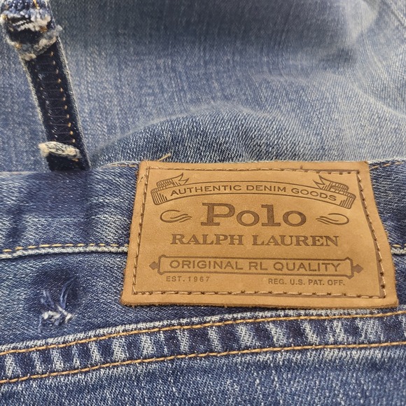 Polo Ralph Lauren Varick Slim Straight Dark Wash Men's Jeans Size  38x30 - Picture 12 of 12